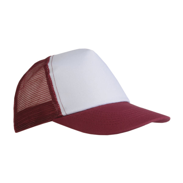 cappellini stampati con logo in poliestere colore bordeaux_bordeaux 1189018 VAR10