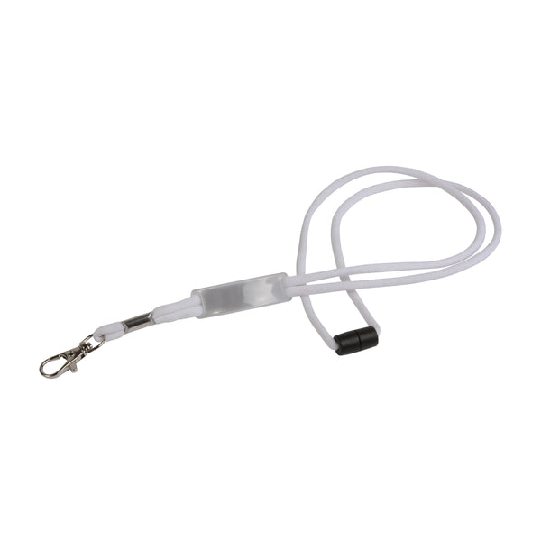 portabadge da personalizzare in poliestere colore bianco_bianco 1189177 VAR03