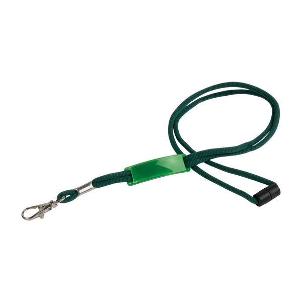 nastro portabadge e bustina promozionali in poliestere colore verde_verde 1189177 VAR05