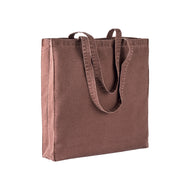 shopper stampate con logo in cotone colore marrone_marrone 1189855 VAR01