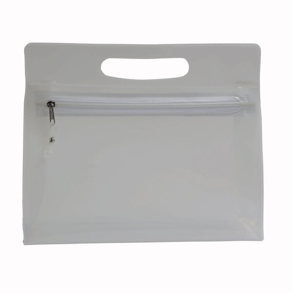 Carica l'immagine nel visualizzatore di Gallery, pochette e beauty case da personalizzare in pvc colore bianco_bianco 1189858 DET01
