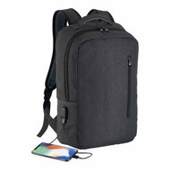 zaini porta PC personalizzati in poliestere colore nero_nero 1190825 VAR01