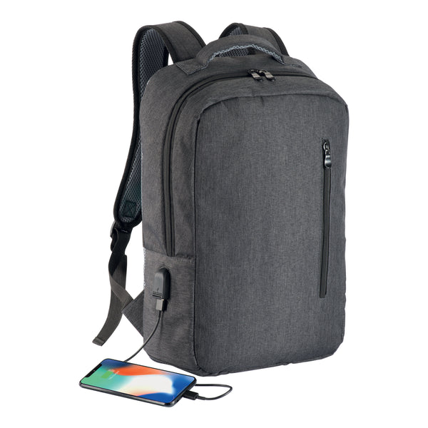 zaini porta PC e da lavoro da personalizzare in poliestere colore grigio_grigio 1190825 VAR02