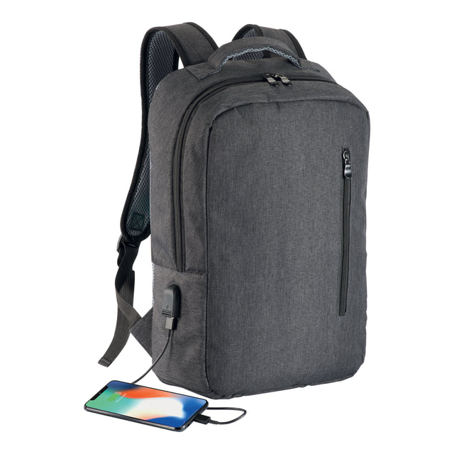 zaini porta PC e da lavoro da personalizzare in poliestere colore grigio_grigio 1190825 VAR02