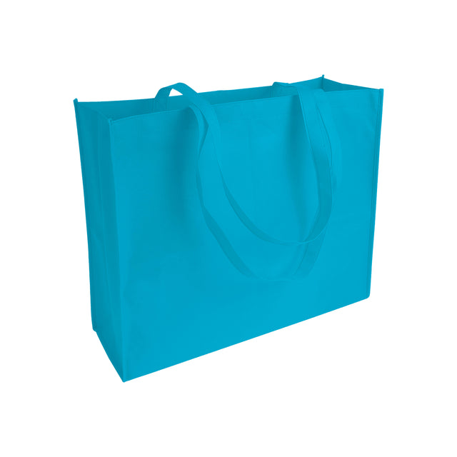 borse shopper stampate con logo in tnt colore celeste_azzurro 1190865 VAR05