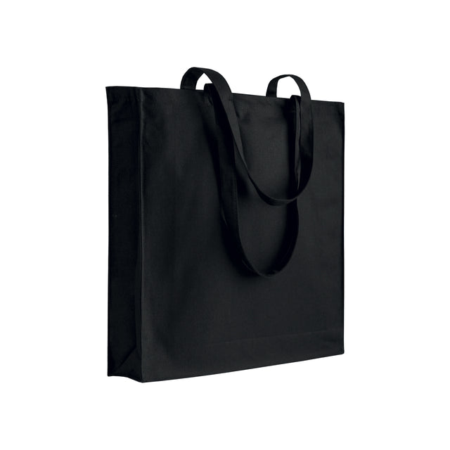 borse shopper personalizzate in cotone colore nero_nero 1190875 VAR01