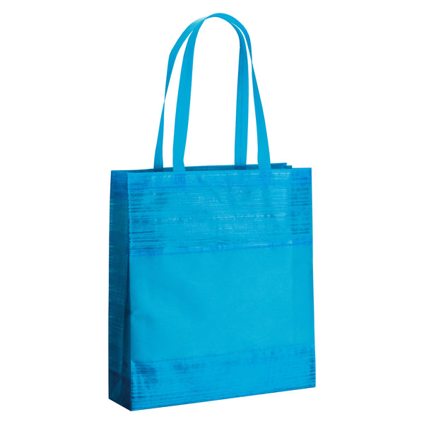 borse shopper stampate con logo in tnt colore celeste_azzurro 1190880 VAR03