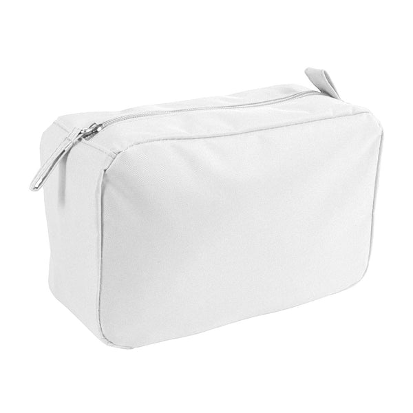 pochette e beauty case da personalizzare in poliestere colore bianco_bianco 1191842 VAR02