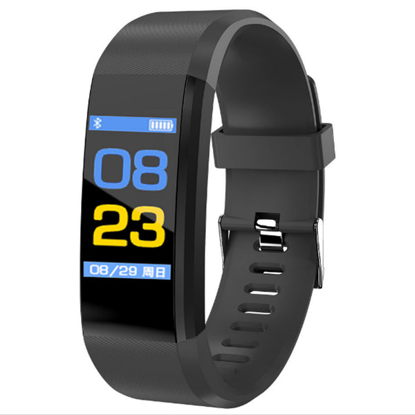Carica l'immagine nel visualizzatore di Gallery, bracciali activity tracker personalizzati in plastica colore nero_nero 1192162 DET04
