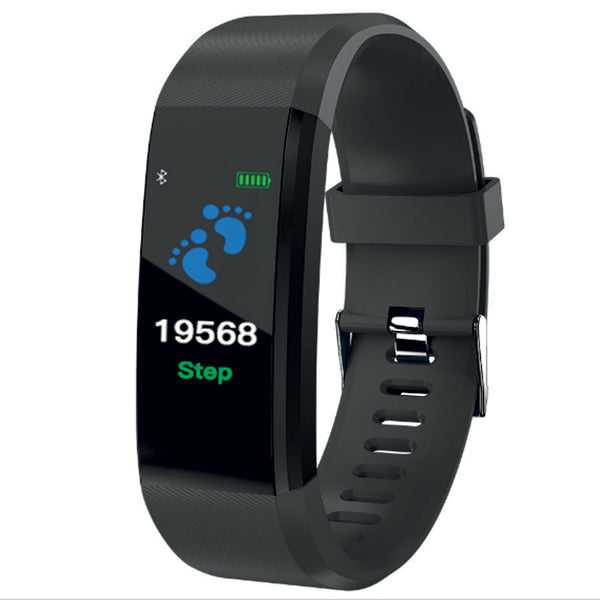 Carica l'immagine nel visualizzatore di Gallery, bracciali activity tracker personalizzati in plastica colore nero_nero 1192162 DET04

