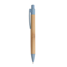 Carica l&#39;immagine nel visualizzatore di Gallery, penne ecologiche stampate con logo in bamboo colore celeste_azzurro 1192528 DET01
