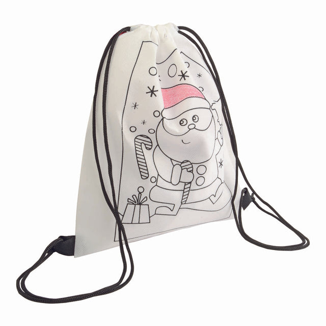 matite colorate e pastelli a cera da personalizzare in tnt colore bianco_bianco 1192530 VAR01