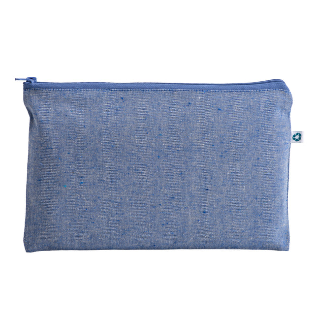 pochette e beauty case personalizzabili in cotone colore royal_royal 1192840 VAR05