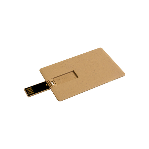 Carica l'immagine nel visualizzatore di Gallery, chiavette USB stampate con logo in materiale biodegradabile colore marrone_marrone 1193121 DET03

