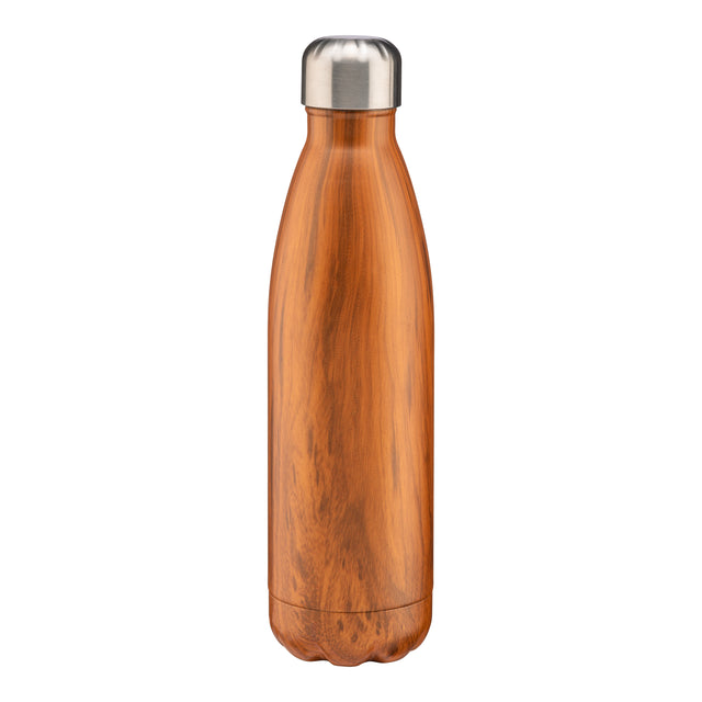 borracce termiche stampate con logo in acciaio colore marrone_marrone 1193130 VAR01