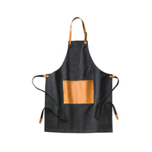Carica l&#39;immagine nel visualizzatore di Gallery, grembiuli e cappelli chef personalizzati in cotone, pu colore nero_nero 1293932 VAR01
