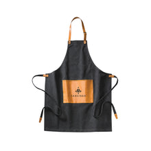 Carica l&#39;immagine nel visualizzatore di Gallery, grembiuli e cappelli chef personalizzati in cotone, pu colore nero_nero 1293932 DET03
