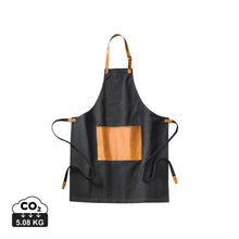 Carica l&#39;immagine nel visualizzatore di Gallery, grembiuli e cappelli chef personalizzati in cotone, pu colore nero_nero 1293932 DET01
