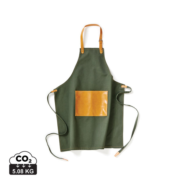 Carica l&#39;immagine nel visualizzatore di Gallery, grembiuli e cappelli chef promozionali in cotone, pu colore verde_verde 1293932 DET07
