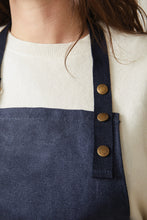Carica l&#39;immagine nel visualizzatore di Gallery, grembiuli e cappelli chef personalizzati in canapa riciclato colore blu-navy_blu 1293933 DET05

