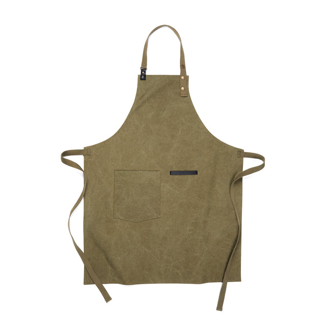 grembiuli e cappelli chef promozionali in canapa riciclato colore verde_verde 1293933 VAR03