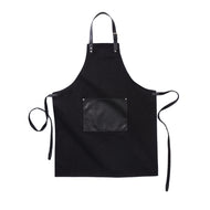 grembiuli e cappelli chef personalizzati in cotone, pu colore nero_nero 1293934 VAR01