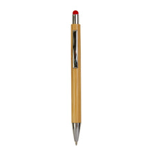 Carica l&#39;immagine nel visualizzatore di Gallery, penne touchscreen promozionali in bamboo colore rosso_rosso 1193521 VAR03
