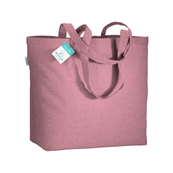 borse stampate con logo in cotone riciclato colore rosa_rosa 1193834 VAR05