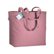 borse stampate con logo in cotone riciclato colore rosa_rosa 1193834 VAR05