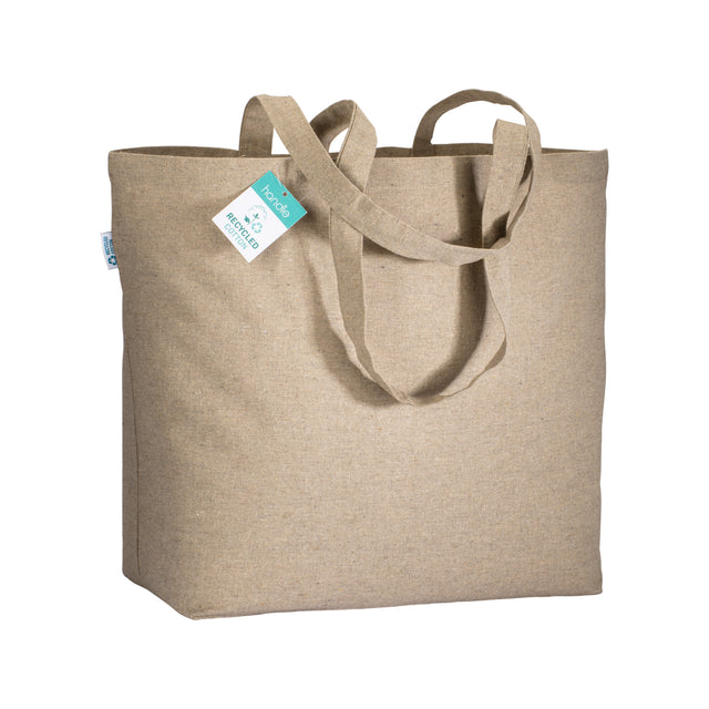 shopper personalizzate in cotone riciclato colore naturale 1193834 VAR01