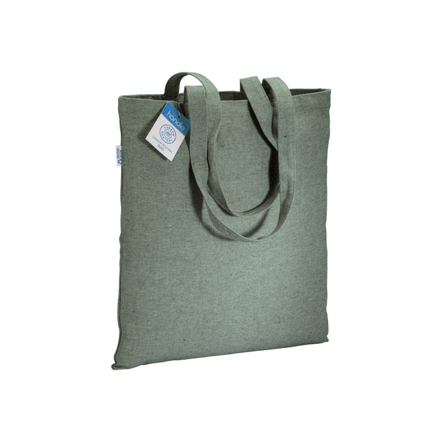 borse personalizzate in cotone riciclato colore verde_verde 1193835 VAR02