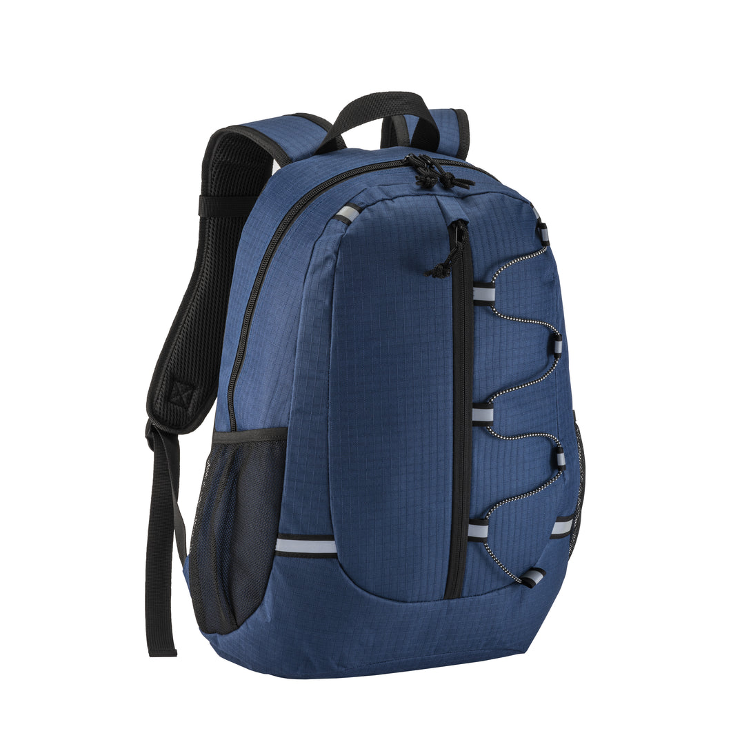 zaini porta PC personalizzati in poliestere colore blu_blu 1193855 VAR02