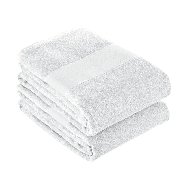asciugamani da personalizzare in cotone colore bianco 1194152 VAR01