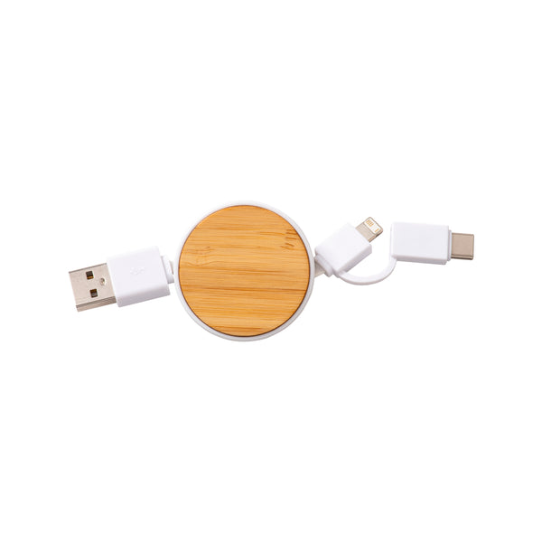 accessori per caricabatterie personalizzati in bamboo colore naturale_naturale 1194155 VAR01