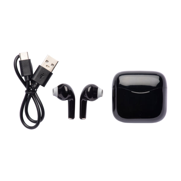 Carica l'immagine nel visualizzatore di Gallery, auricolari wireless personalizzati in abs colore nero_nero 1194164 DET02
