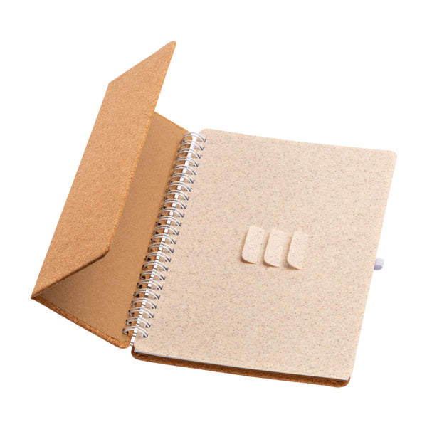 Carica l&#39;immagine nel visualizzatore di Gallery, taccuini e block notes personalizzati in sughero colore naturale_naturale 1194168 DET06
