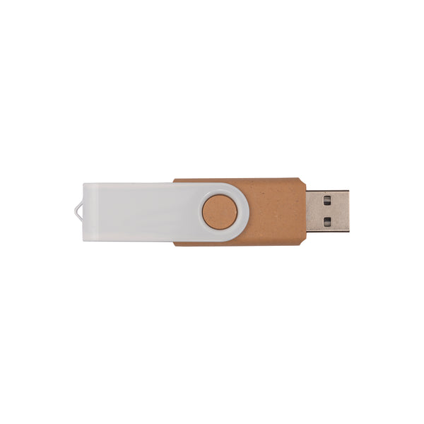 Carica l'immagine nel visualizzatore di Gallery, chiavette USB da personalizzare in paglia 50% colore bianco_bianco 1194171 DET03
