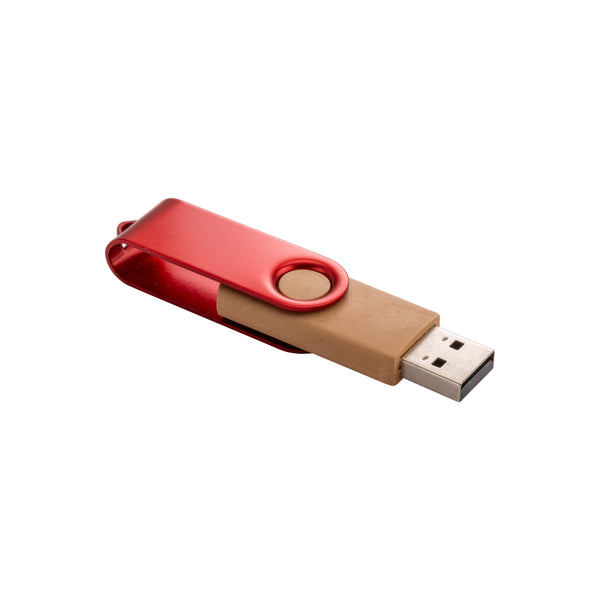 Carica l'immagine nel visualizzatore di Gallery, chiavette USB promozionali in paglia 50% colore rosso_rosso 1194171 DET03
