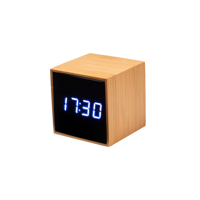 orologi da tavolo e stazioni meteo personalizzati in bamboo colore naturale 1194185 VAR01