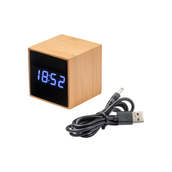 Carica l&#39;immagine nel visualizzatore di Gallery, orologi da tavolo e stazioni meteo personalizzati in bamboo colore naturale_naturale 1194185 DET05
