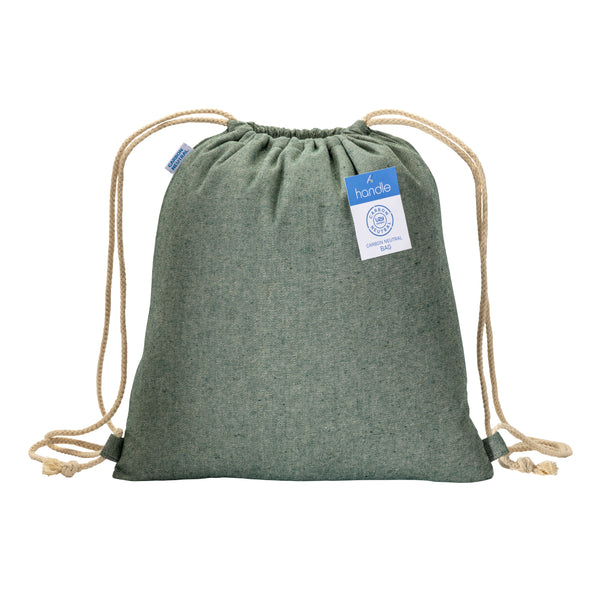 Carica l&#39;immagine nel visualizzatore di Gallery, zainetti a sacco promozionali in cotone colore verde_verde 1194820 DET03
