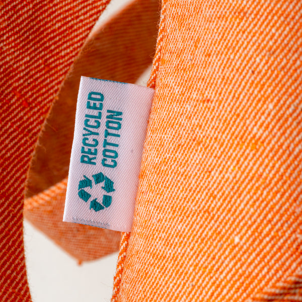 Carica l&#39;immagine nel visualizzatore di Gallery, borse promozionali in cotone riciclato colore arancione_arancione 1194829 DET03
