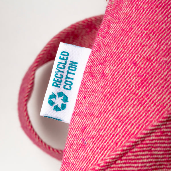 Carica l&#39;immagine nel visualizzatore di Gallery, shopper stampate con logo in cotone riciclato colore rosa_rosa 1194829 DET03
