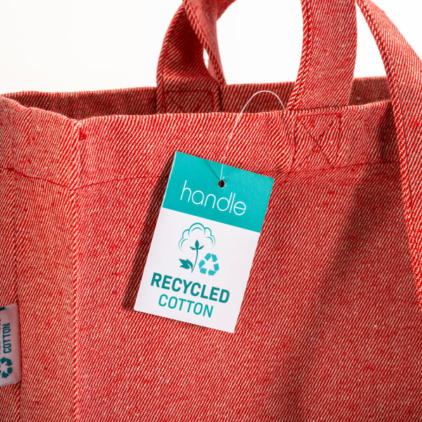 Carica l&#39;immagine nel visualizzatore di Gallery, borse promozionali in cotone riciclato colore rosso_rosso 1194830 DET03
