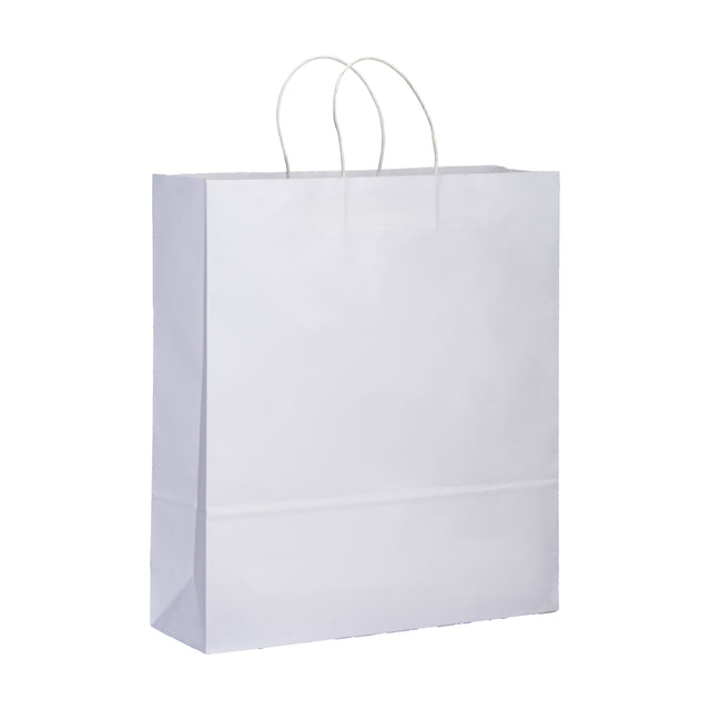 borse shopper da personalizzare in carta colore bianco 1194848 VAR01