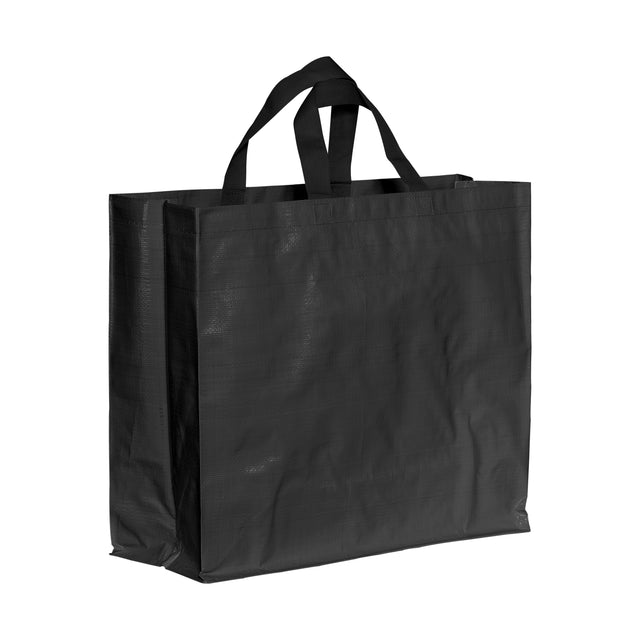 borse shopper personalizzate in pp riciclato colore nero 1194852 VAR01