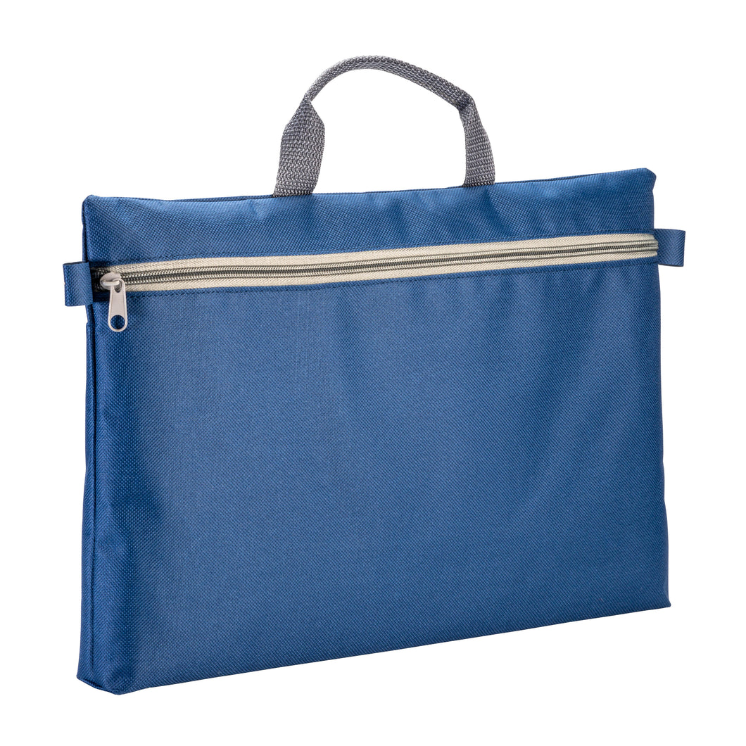 borse porta PC e documenti personalizzate in poliestere colore blu_blu 1194857 VAR03