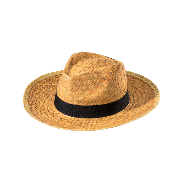 cappellini personalizzati in paglia colore nero 1195018 VAR01