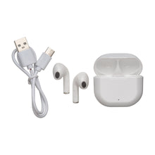 Carica l'immagine nel visualizzatore di Gallery, auricolari wireless da personalizzare in abs riciclato colore bianco_bianco 1195122 DET04
