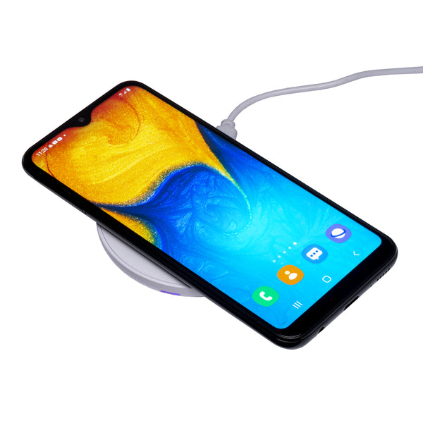 Carica l&#39;immagine nel visualizzatore di Gallery, caricabatteria wireless da personalizzare in abs riciclato colore bianco_bianco 1195123 DET04
